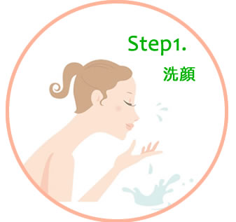 step1.洗顔